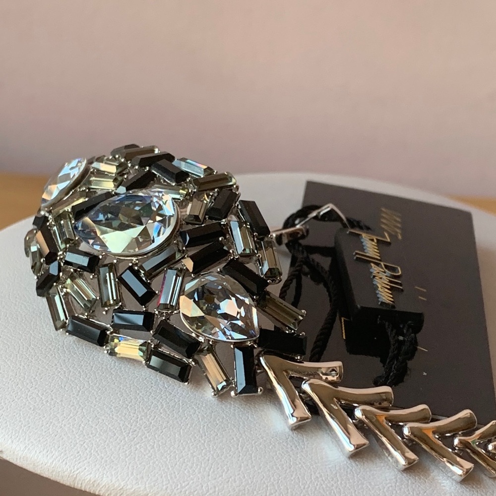 Jenny Packham Glitterati blue rhinestone bracelet